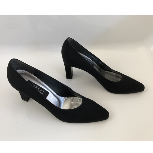 Stuart Weitzman Black Loafer Pumps: size 8.5 - Picture 3 of 8